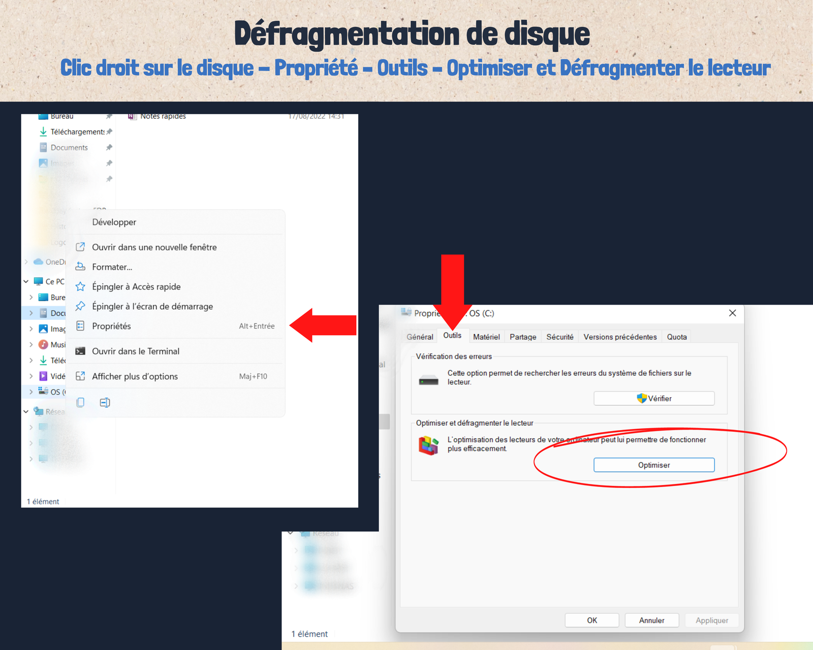 Défragmentation de disque défragmenter disque dur
