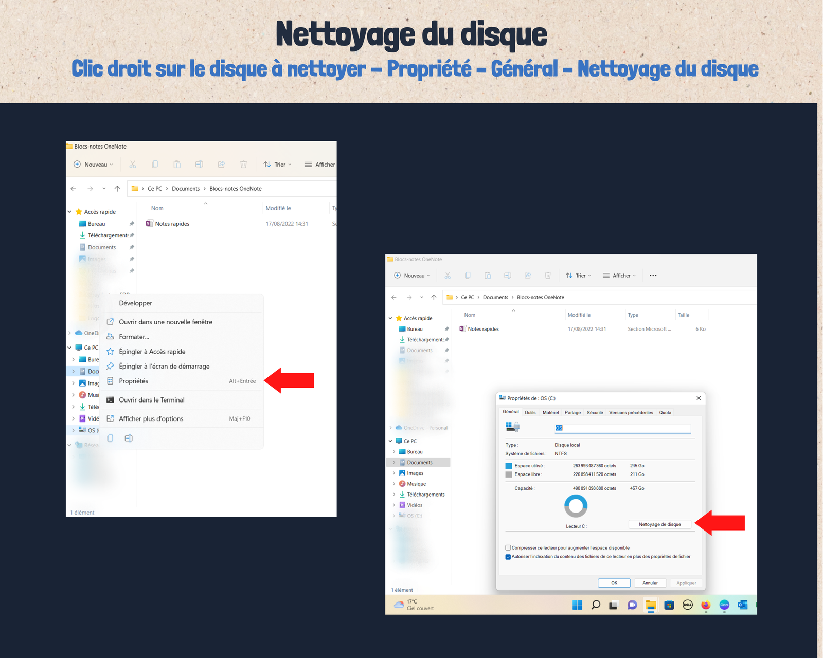 nettoyage du disque Nettoyage disque dur HDD