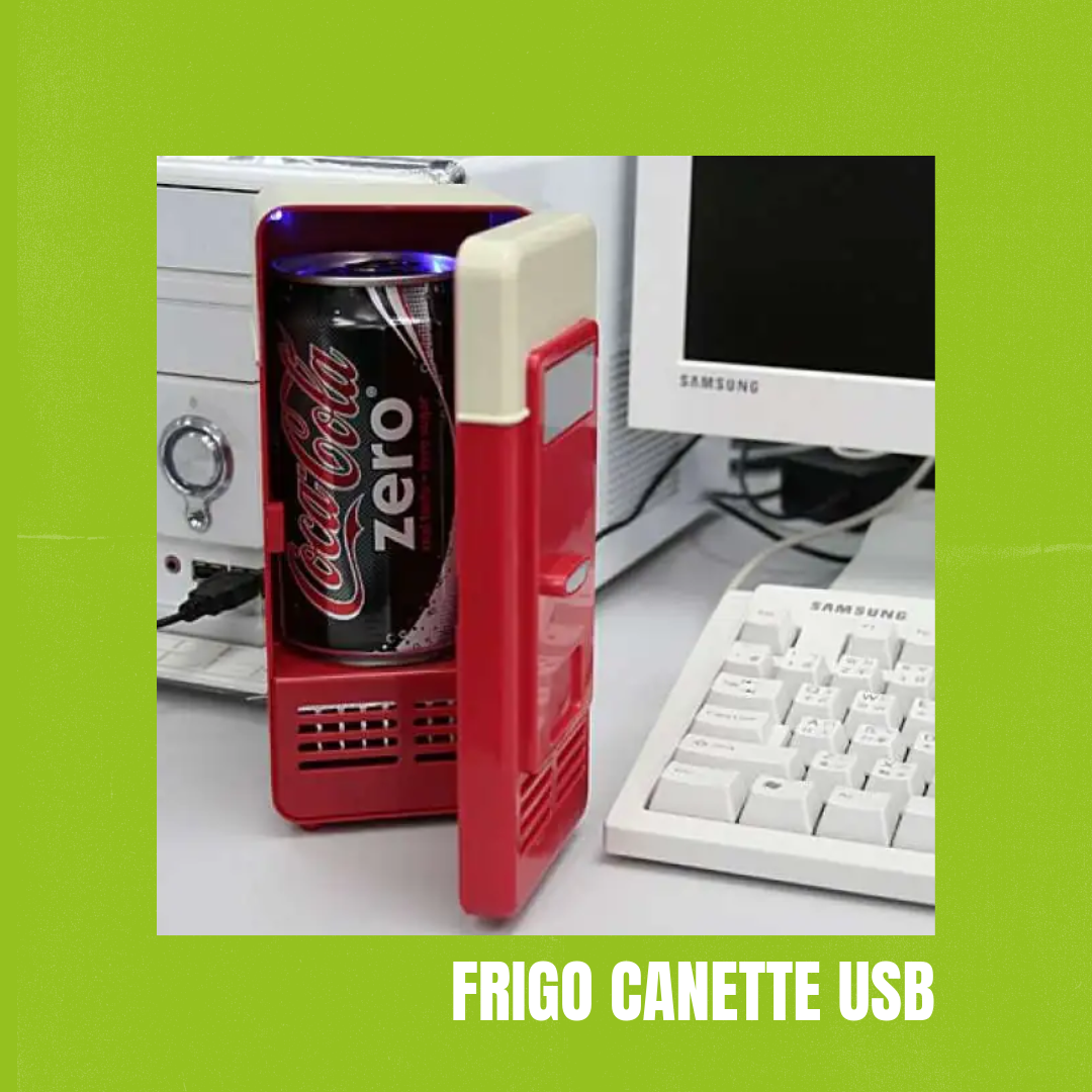 Mini frigo USB pour canette, gadget inutile avec impact environnemental élevé