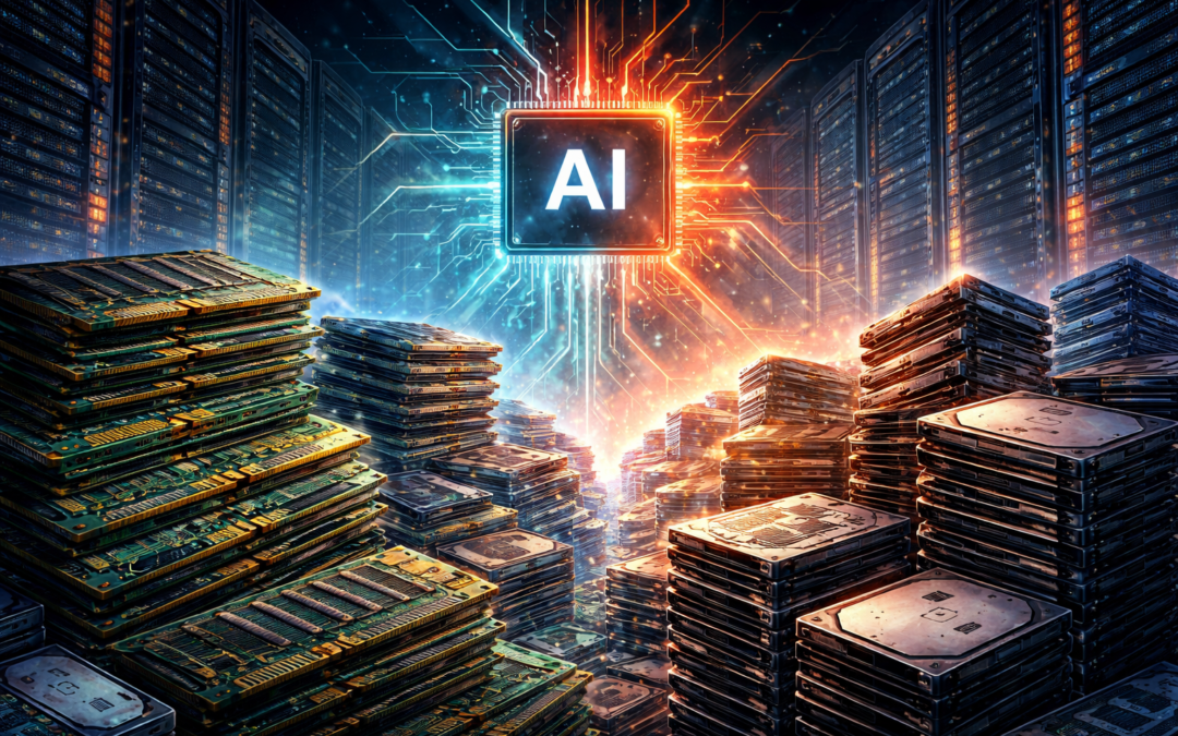 L’intelligence artificielle : Bientôt une pénurie de RAM, SSD et disques durs ?